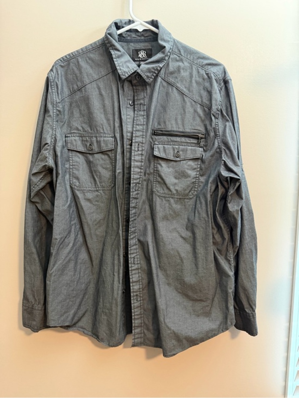 Rock & Republic Charcoal Button-Up Shirt